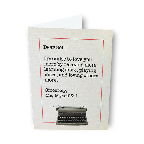 Dear Self, a Dear Life Greeting Card