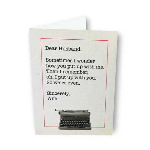 Dear Husband, a Dear Life Greeting Card