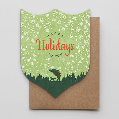 Holiday Box Set - Happy Holidays Timber Badge