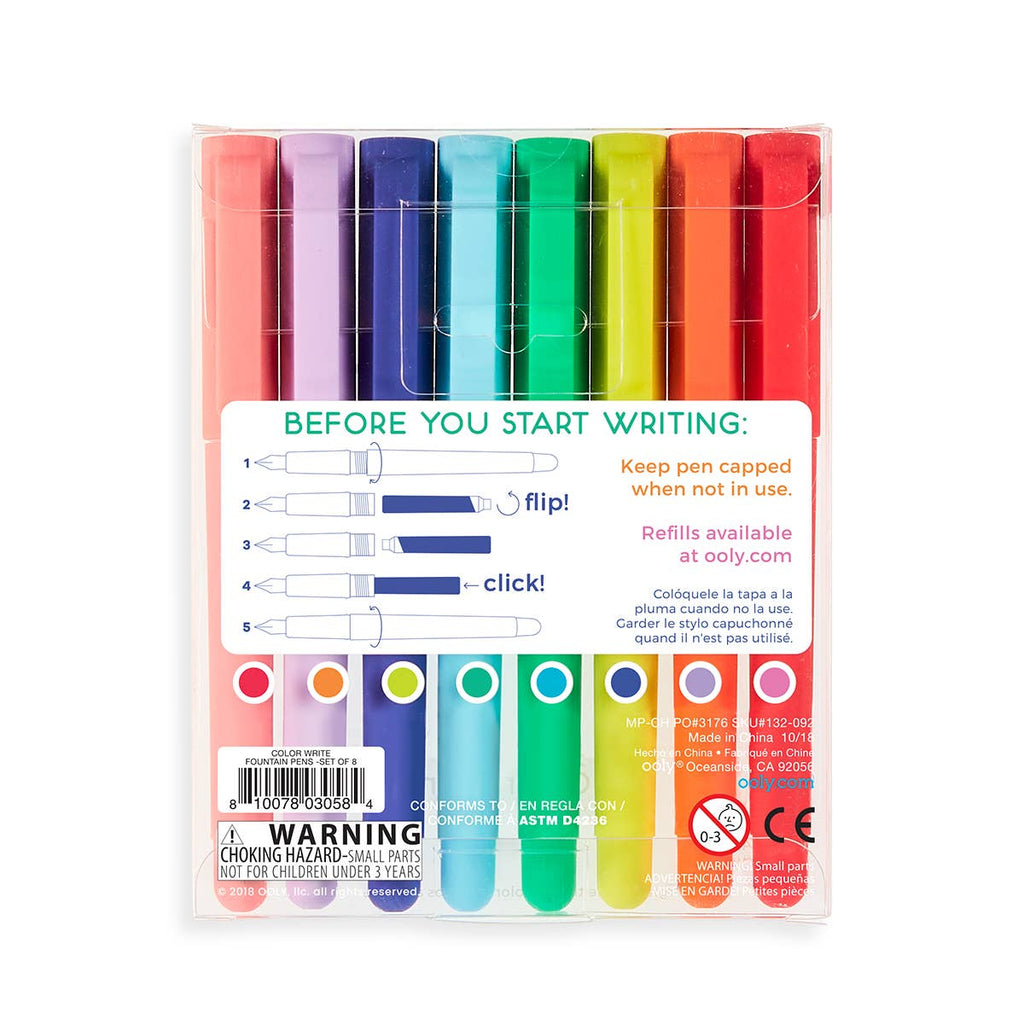Bright Writers Colored Ballpoint Pens - Set of 10 – Sapori Stationery